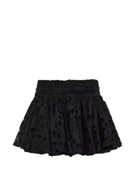 Fustă Allsaints cu broderie negru