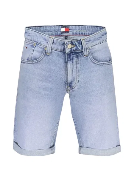 Pantaloni scurți din denim Tommy Hilfiger albastru