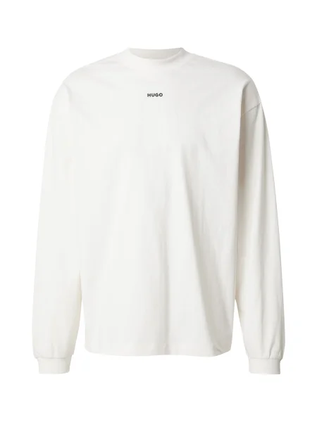 HUGO Tricou Daposo alb bej