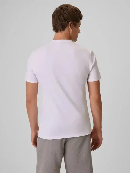 T-shirt treningowy z wykończeniem szybkoschnącym 4F biała
