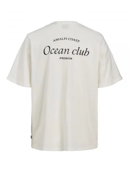 JACK & JONES Tricou negru / alb