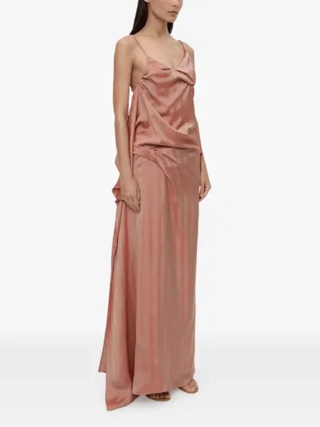 Rochie maxi Christopher Esber roz