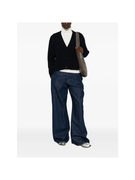 Kardigan Weekend Max Mara wełniany niebieski