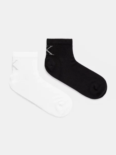 Чорапи Calvin Klein Jeans 2 чифта бяло