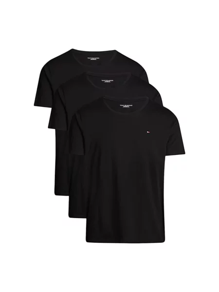 Tommy Hilfiger Koszulki Mężczyzna L Crew Neck Tee czarny