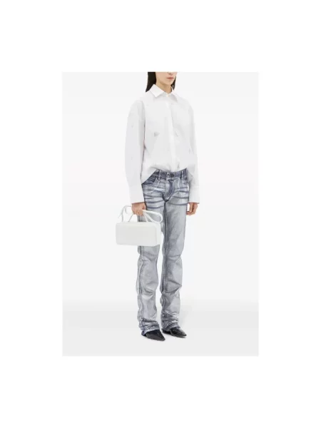 Jeansy straight leg Msgm niebieskie