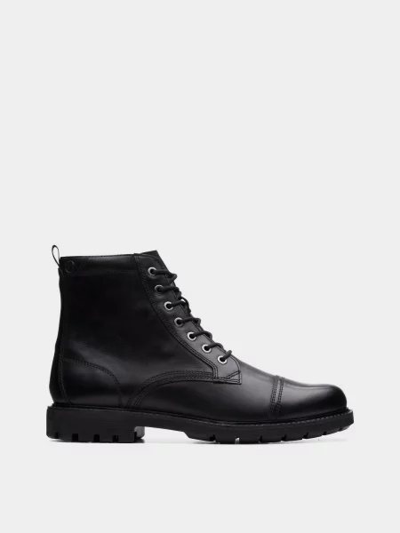 Clarks Черевики Текстиль чорний