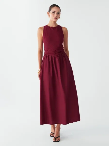BWLDR Rochie Linda bordeaux roșu