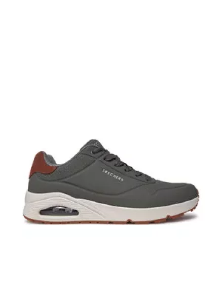 SKECHERS Tenisky Uno Suited On Air koňaková / tmavě zelená