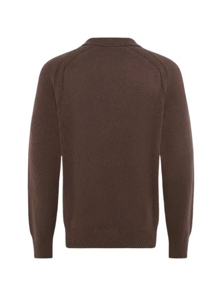 Gulerat tricou polo Boss maro