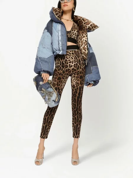 Raštuotas liemenė Dolce & Gabbana leopardinis ruda