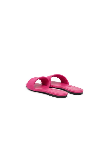 Calvin Klein Papucs Square Flat Sndl Canvas Hw rózsaszín