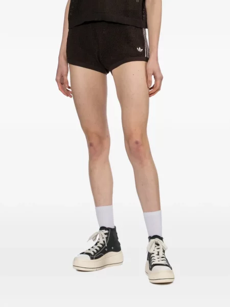 Fustă Adidas cu autograf cu buline cu decolteu în V albastru