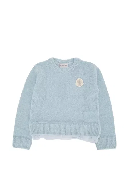 Sweter dziecięcy Moncler Enfant niebieski