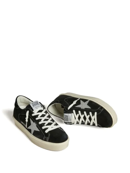 Sneakers Golden Goose Hi Star με κορδόνια με δαντέλα μαύρο