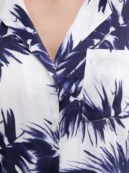 Pijamale Dkny cu imagine alb