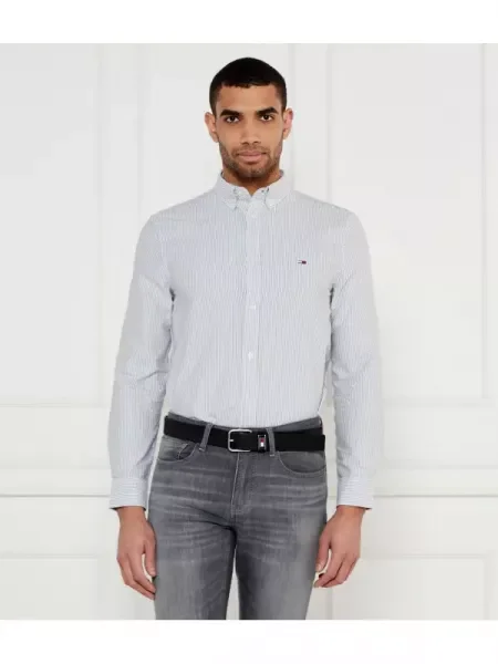 Tommy Jeans Cămașă oxford alb