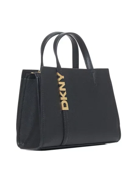 Dkny torebka skórzana czarny