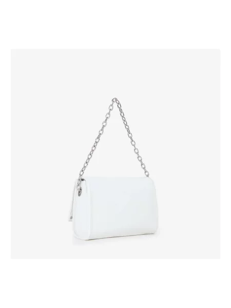 Lniana torebka crossbody Valentino By Mario Valentino biała