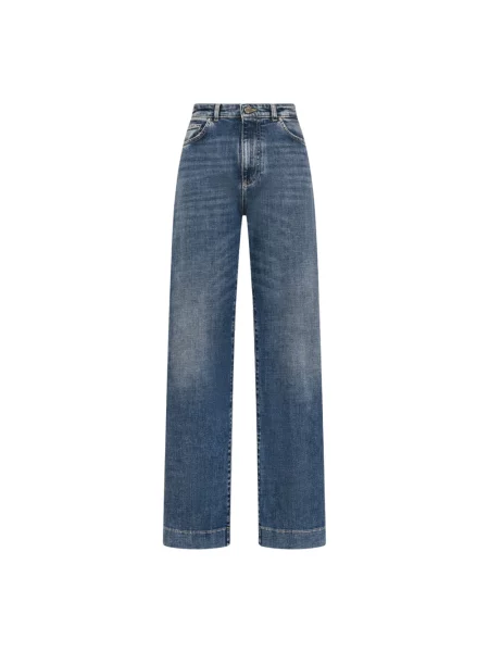 Szerokie jeansy Seventy niebieskie