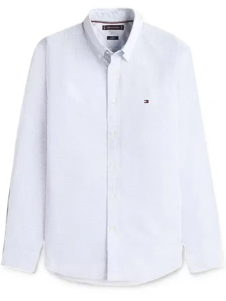Cămașă Tommy Hilfiger cu autograf albastru