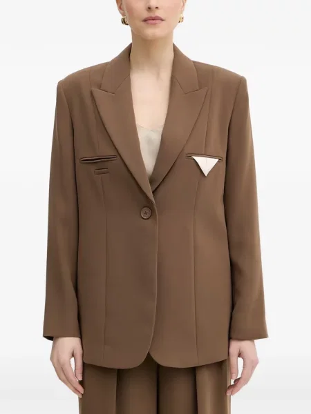 Sacou Armani Exchange cu rever maro