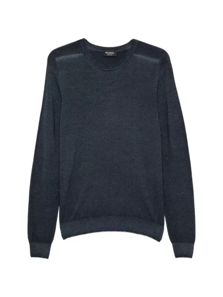Hanorac crewneck Arovescio cu decolteu rotund albastru