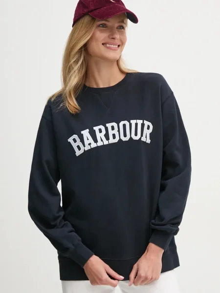 Суитчър Barbour с апликация тъмносиньо