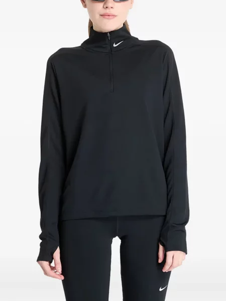 Top sport Nike din fleece plisat fără mâneci alb