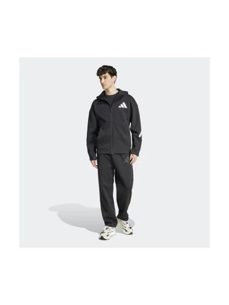 ADIDAS SPORTSWEAR Športové nohavice Z.N.E. tmavosivá čierna