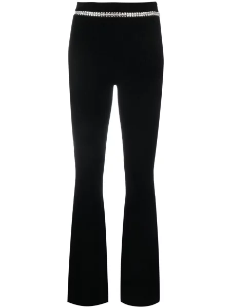 Pantaloni Paco Rabanne evazate negru