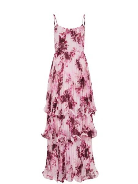 WE Fashion Rochie de seară / magenta / pastel roz