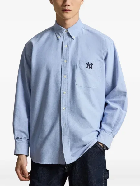 Prugasta lanena šilterica Polo Ralph Lauren bijela