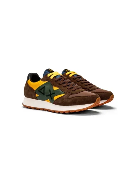 Sneakersy Sun68 brązowe