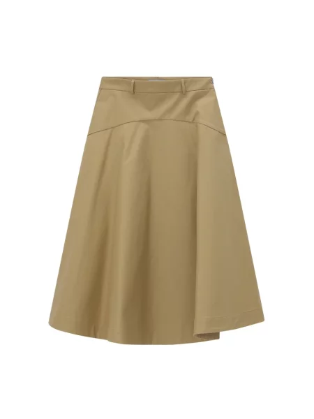 Spódnica skórzana Balenciaga brązowa