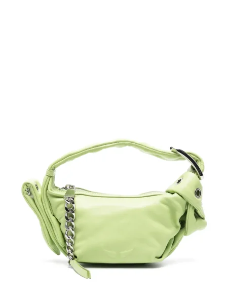 Geanta de piele Zadig&voltaire din piele verde