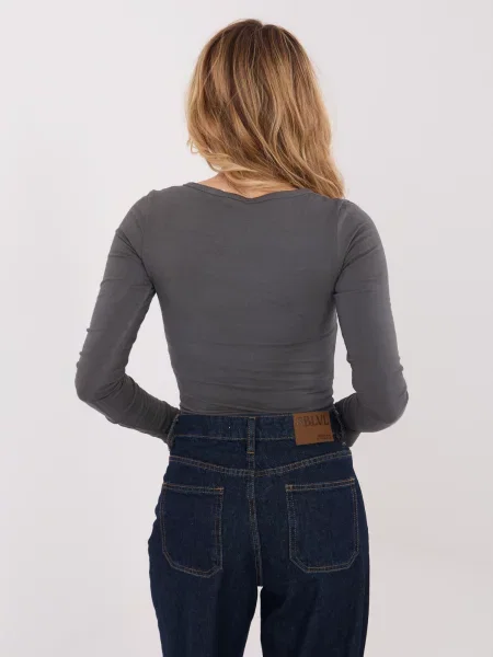 Bluză Factory Price cu mâneci lungi lungă albastru