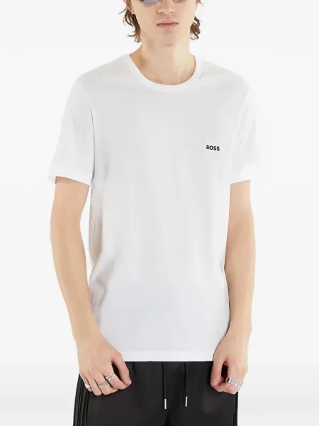 Tricou Boss cu decolteu rotund negru