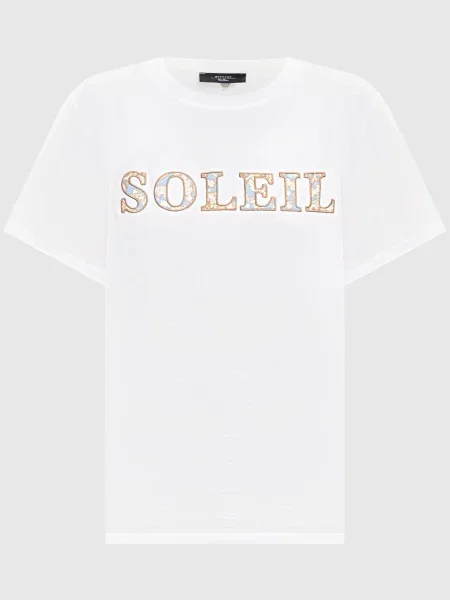 Футболка BORA з нашивкою Max Mara Weekend біла