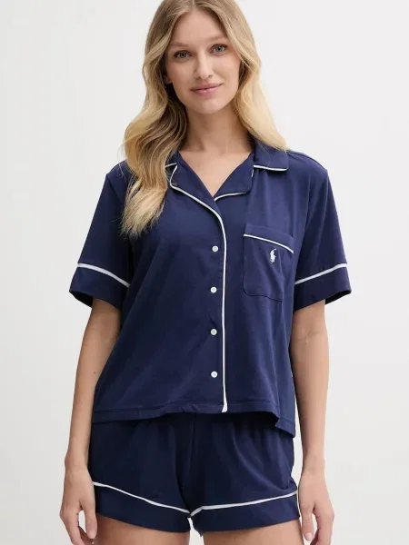 Пижама Polo Ralph Lauren дамска тъмносиньо