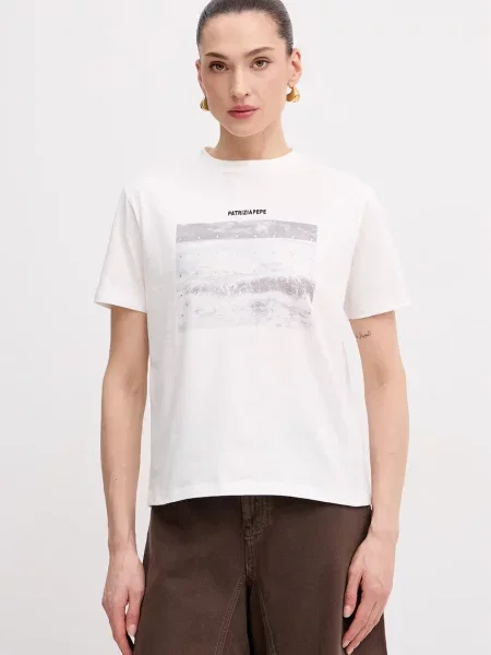 Patrizia Pepe tricou de pentru femei din alb