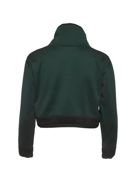 Decupat hanorac cu glugă Dsquared2 din jerseu verde