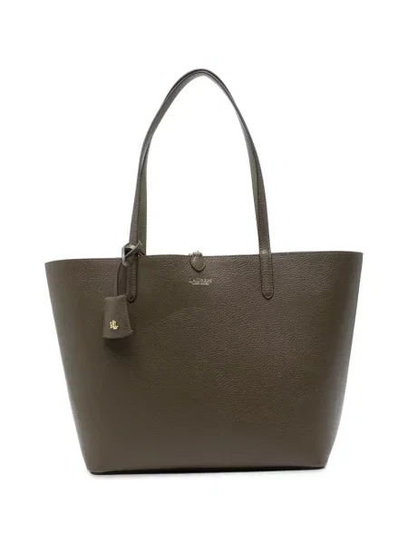 Shopper táska Lauren Ralph Lauren autogrammal zöld