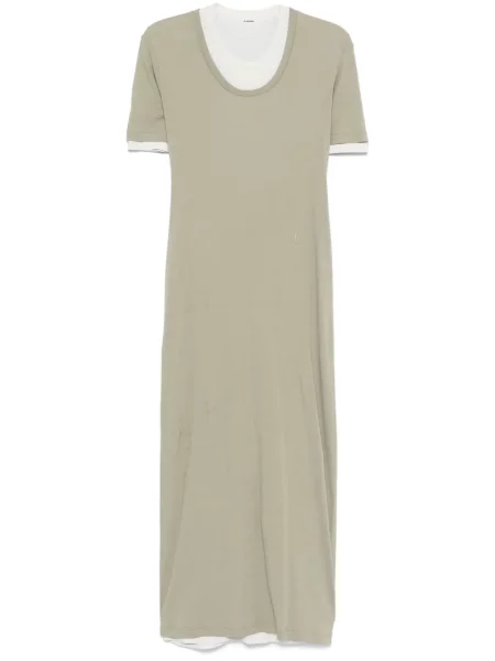 Rochie midi Jil Sander până la genunchi verde