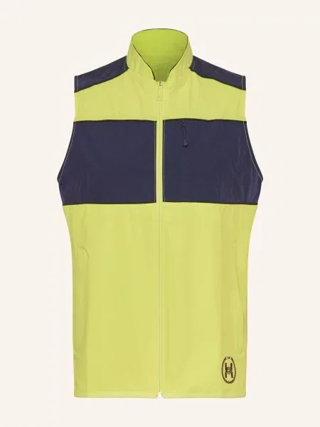 Under Armour Běžecká Vesta Launch neonově žlutá/ tmavě modrá bílá
