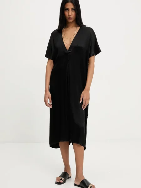 Сукня Answear.LAB midi oversize чорний