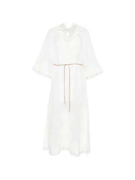 Rochie maxi Zimmermann din dantelă alb