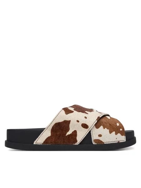 Šlepetės Tommy Jeans Tjw Comfort Slides Calf Hair Spalvota