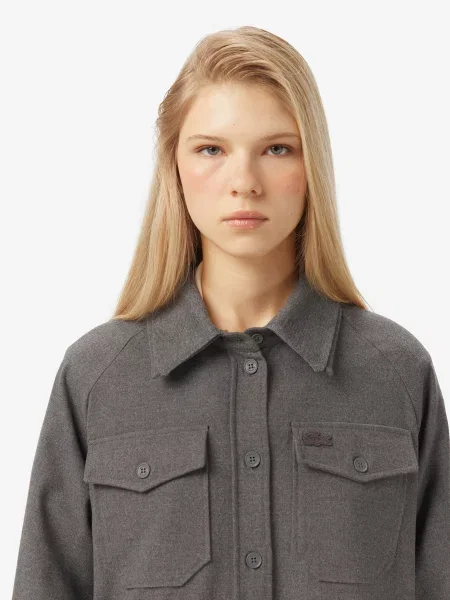 Повседневная рубашка Lacoste серая