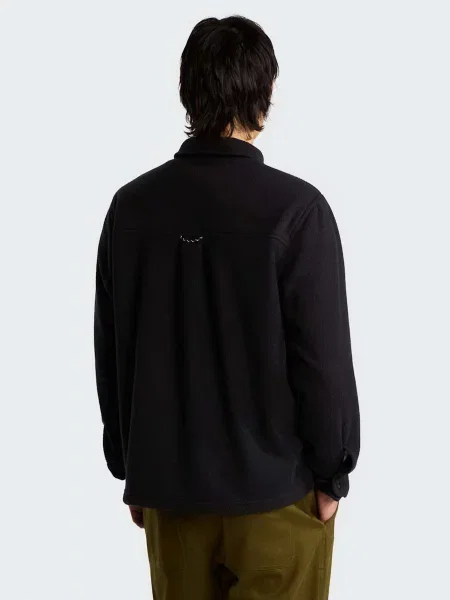Флисовая повседневная длинная рубашка The North Face черная